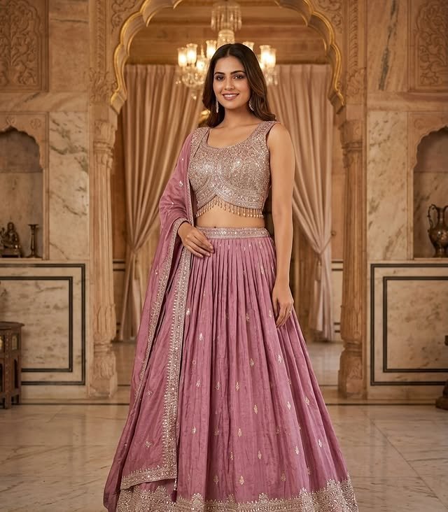 Rajshri Fashions Sequin Embellished Flare Gown